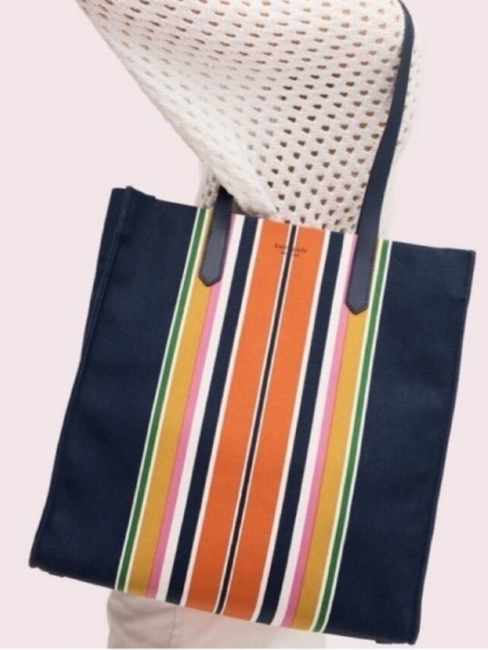 Kate Spade Kitt Large Striped Tote
